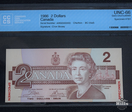 Canadian Banknote Specimen Set 2