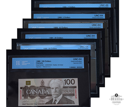 Canadian Banknote Specimen Set