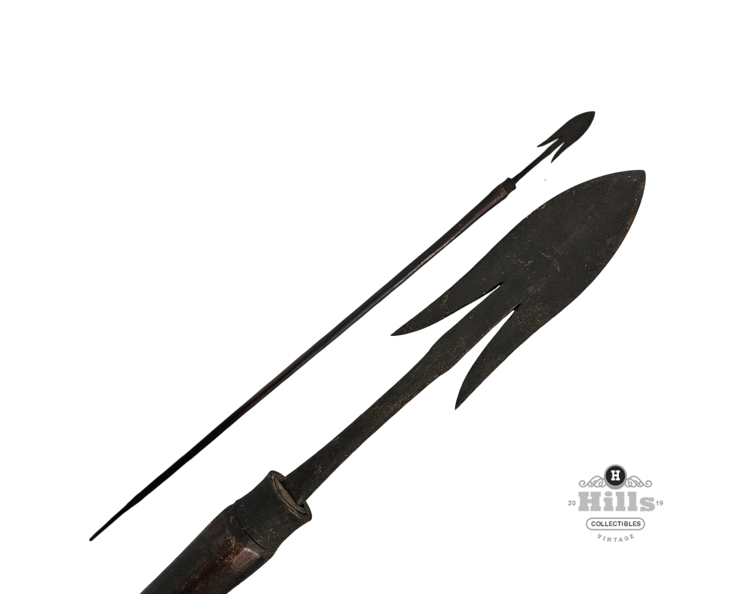 Large Bontoc Kalinga Barbed Warrior Spear (Falfeg