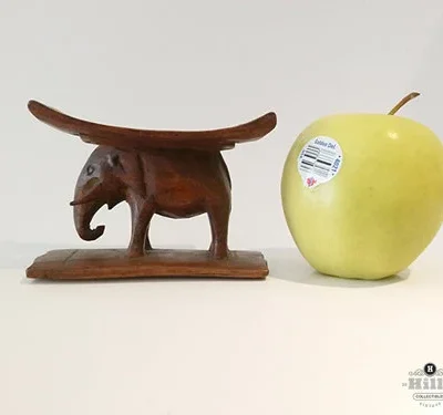 Rare 54-Piece Ghanaian Miniature Stool Model Collection