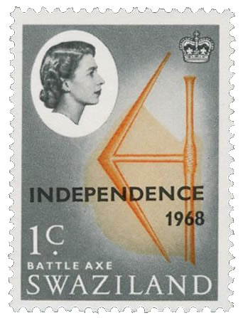 Swazi Battle Axe stamp